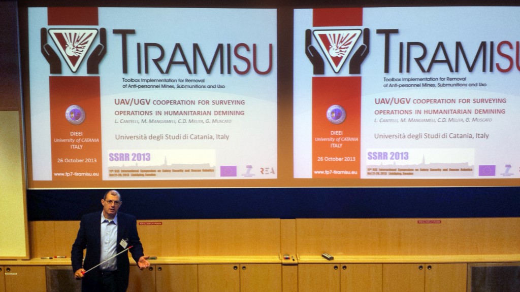 Latest TIRAMISU research presented at the 11th International Symposium on Safety Security and Rescue Robotics